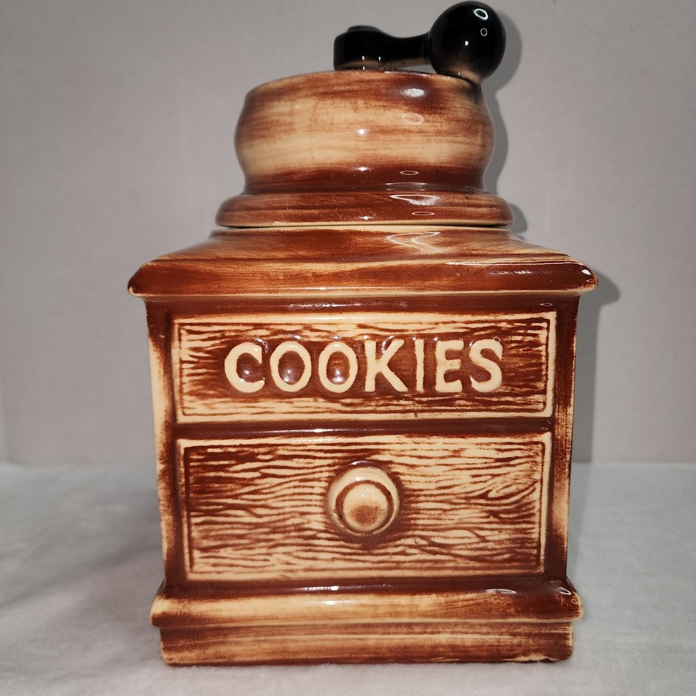 Vintage 1960s McCoy USA Coffee Grinder Cookie Jar